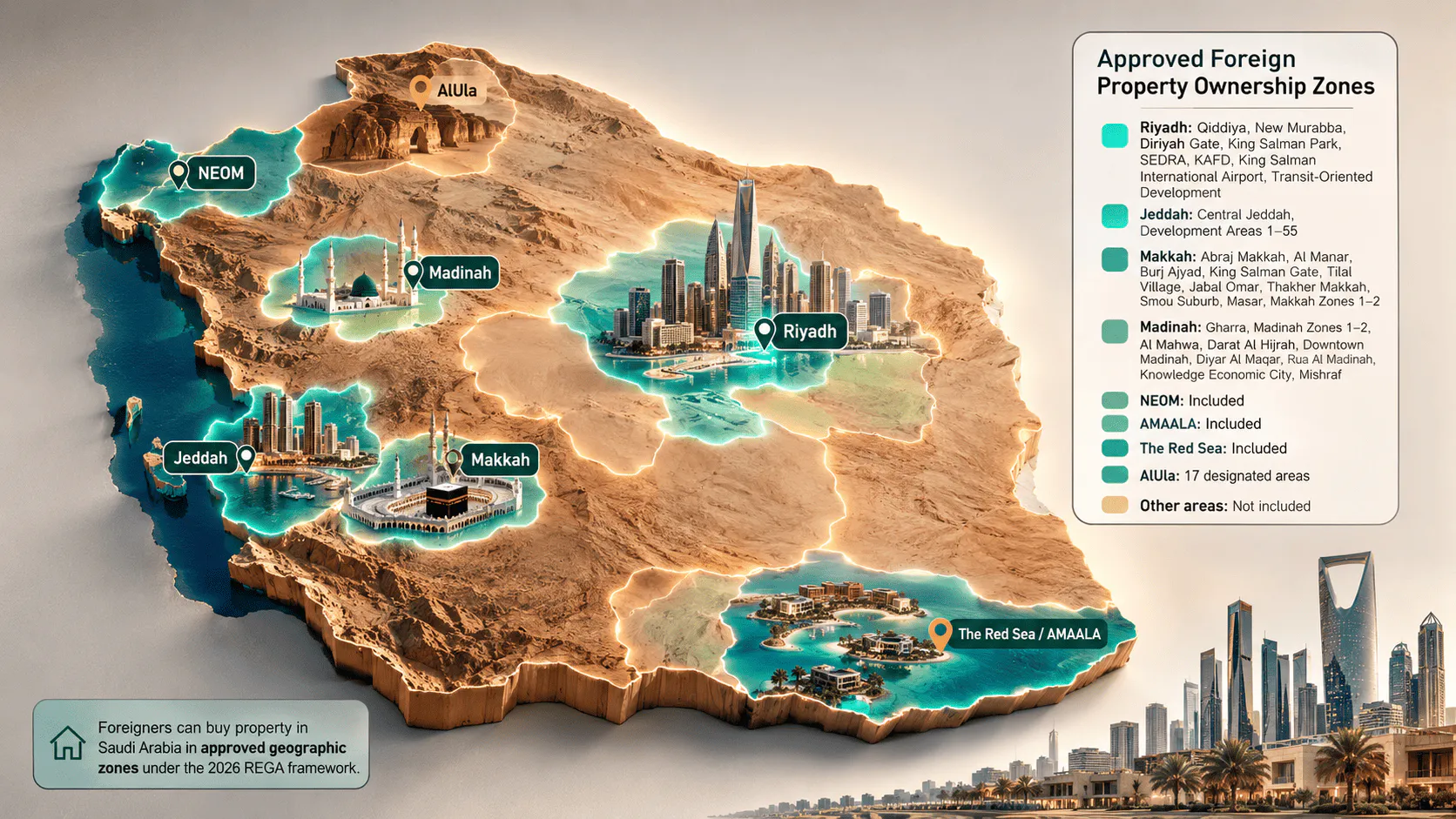 Saudi Arabia amends foreign property ownership model
